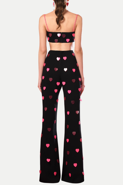 Jawel Heart Sequin Two Piece Set