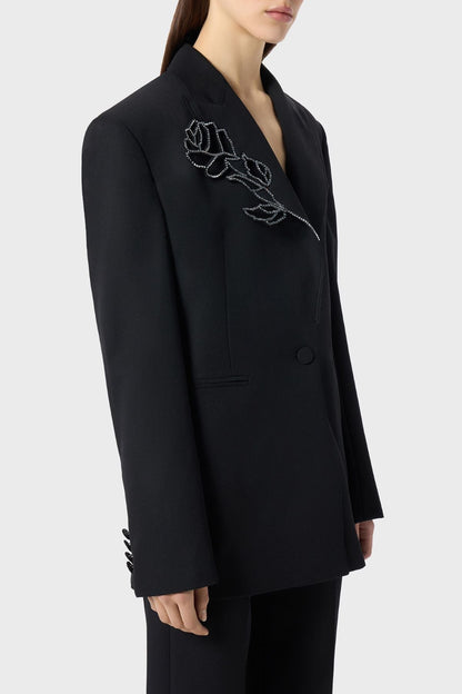 Jerrico Rose Crystal Embellished Blazer