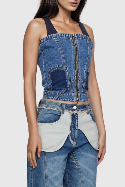Juna Deconstruct Denim Top