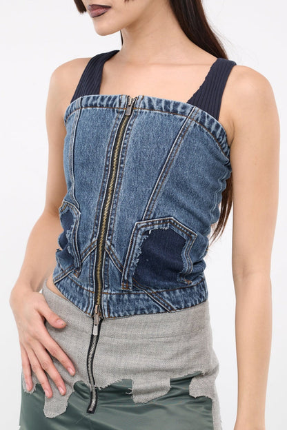 Juna Deconstruct Denim Top