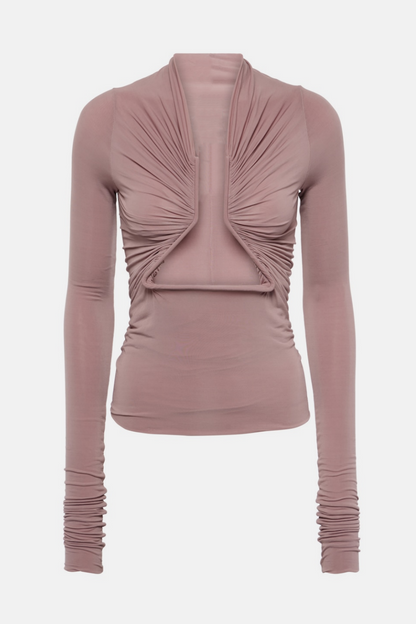 Kohana Cutout Ruch Bodycon Top - Pink