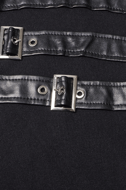 Kulic Buckle Embellished Knit Maxi Dress