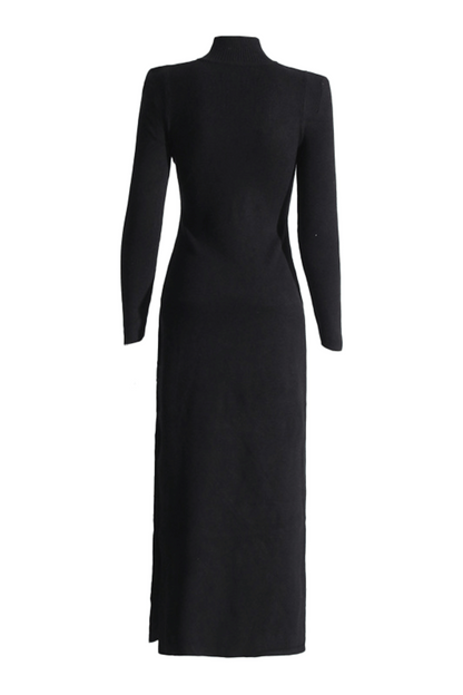 Kulic Buckle Embellished Knit Maxi Dress