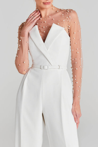 Latini Pearl Two Piece Strapless Jumpsuit
