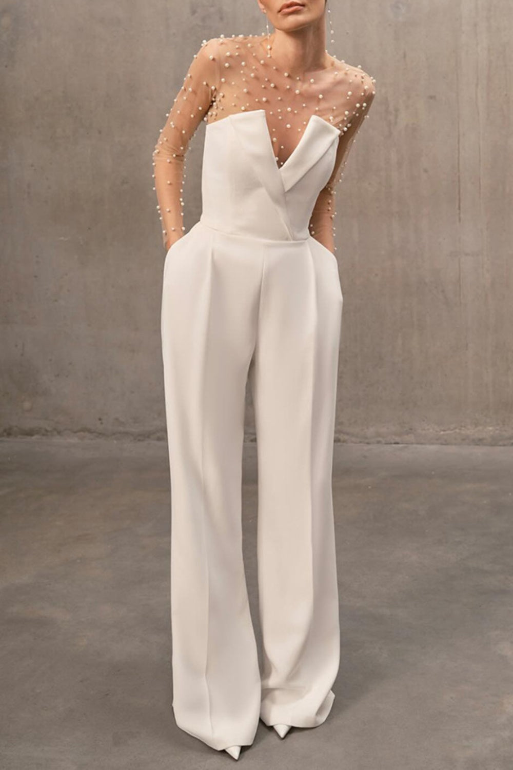 Latini Pearl Two Piece Strapless Jumpsuit