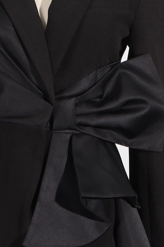 Layla Cut-out Bow-embellished Blazer