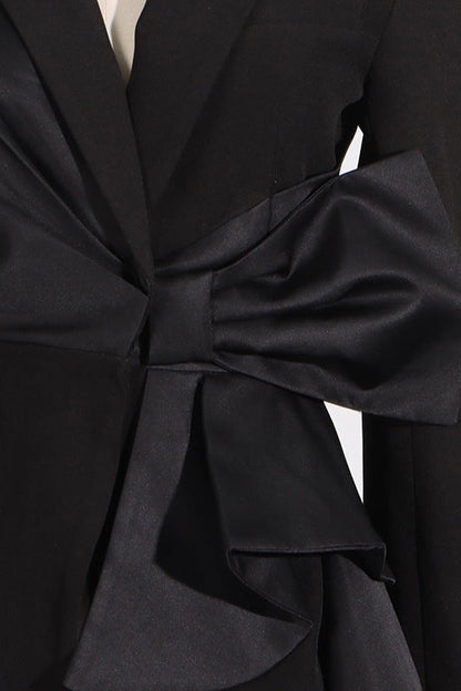 Layla Cut-out Bow-embellished Blazer