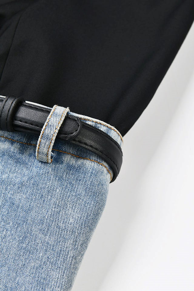 Madilyn Patchwork Denim Blazer