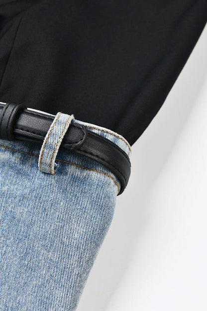 Madilyn Patchwork Denim Blazer