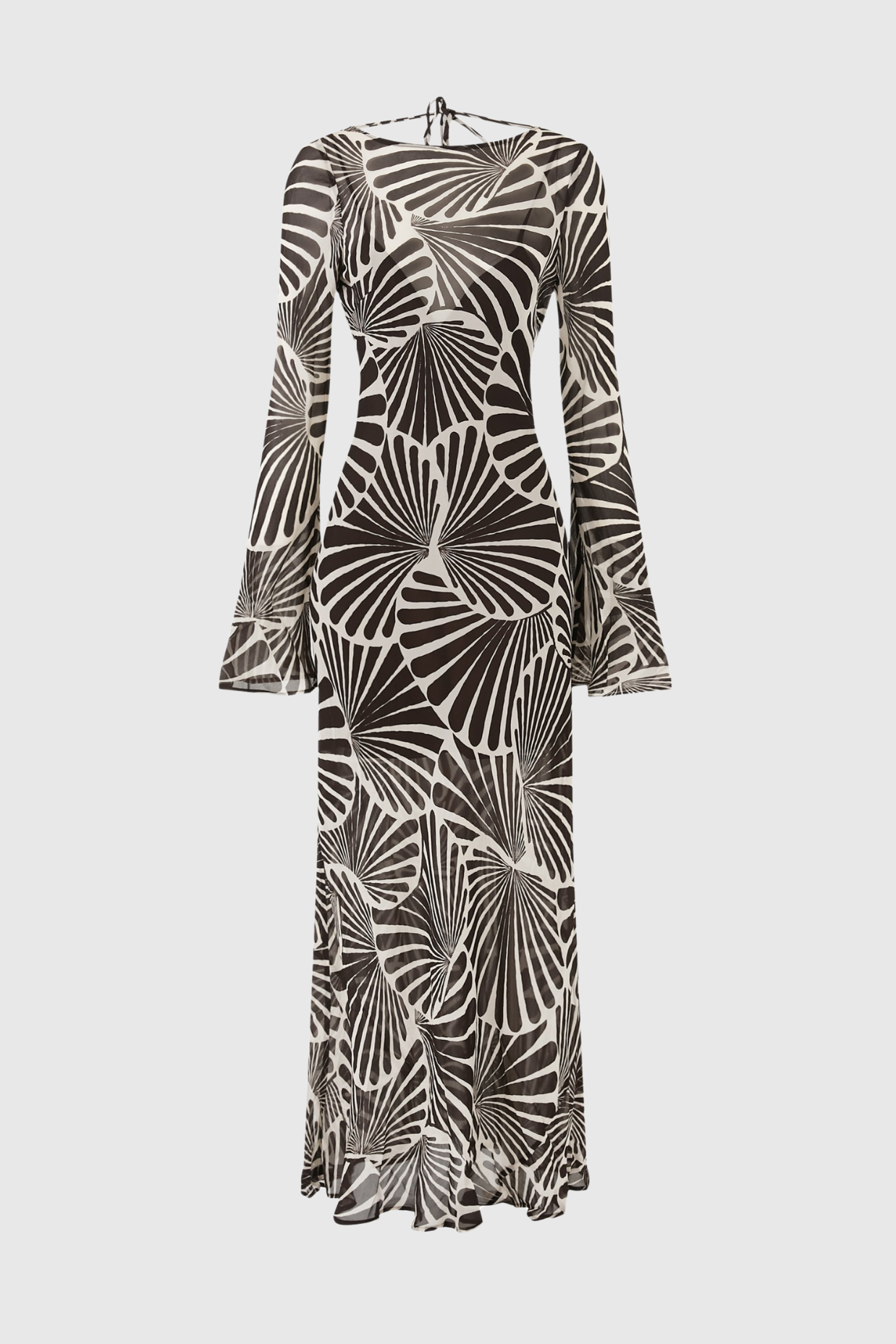 Milada Print Maxi Silk Dress