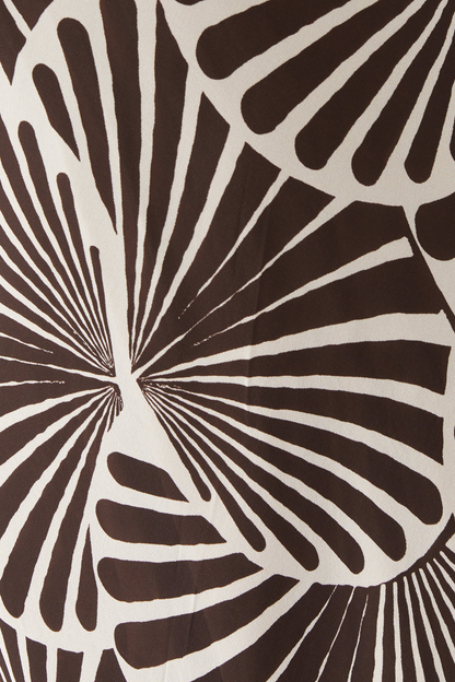 Milada Print Maxi Silk Dress