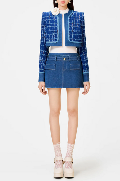 Mobey Denim Tweed Jacket