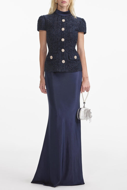 Munoz Metallic Tweed Two Piece Set