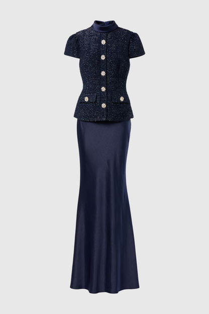 Munoz Metallic Tweed Two Piece Set