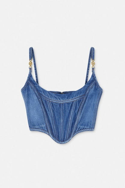 Muriel Denim Corset Top