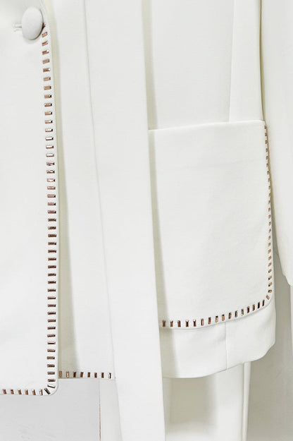 Ophelia Scarf-Detailed Blazer Set