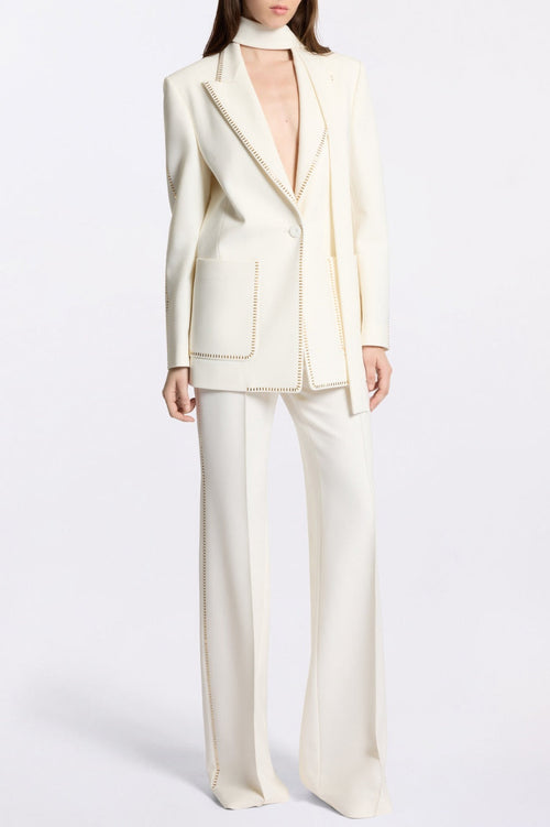 Ophelia Scarf-Detailed Blazer Set