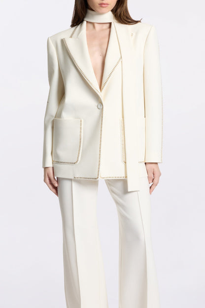 Ophelia Scarf-Detailed Blazer Set