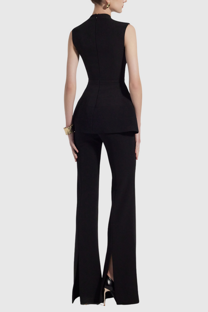 Preeti V-neck Sleeveless Two Piece Set