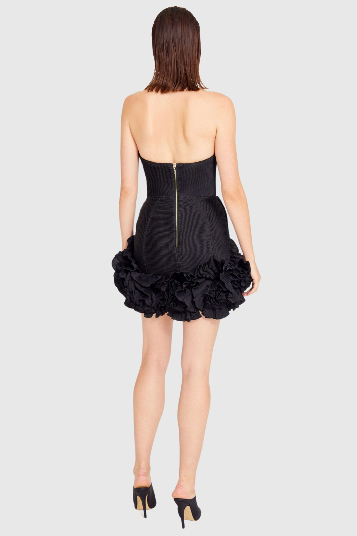 Tatya Flower Strapless Mini Bandage Dress