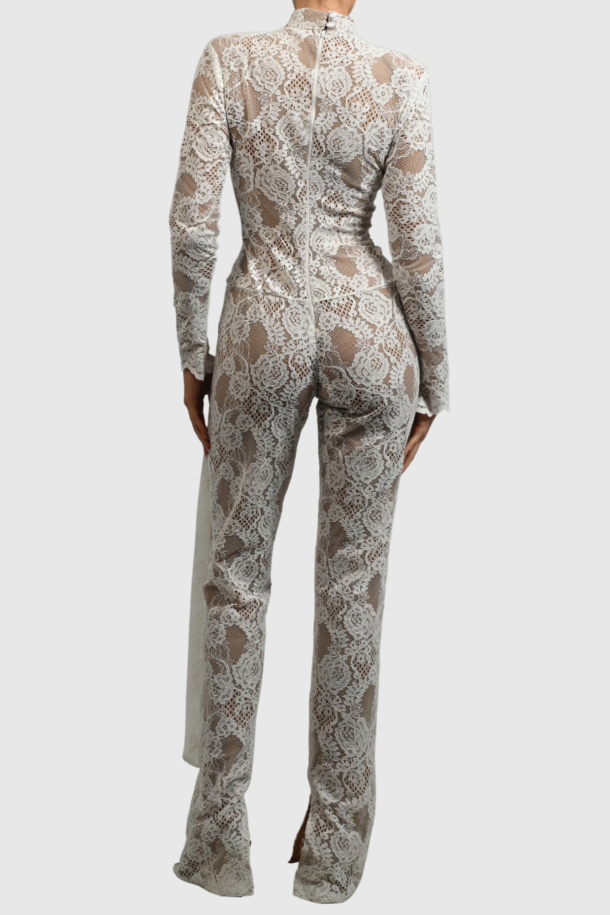 Quineis Lace Jumpsuit - White