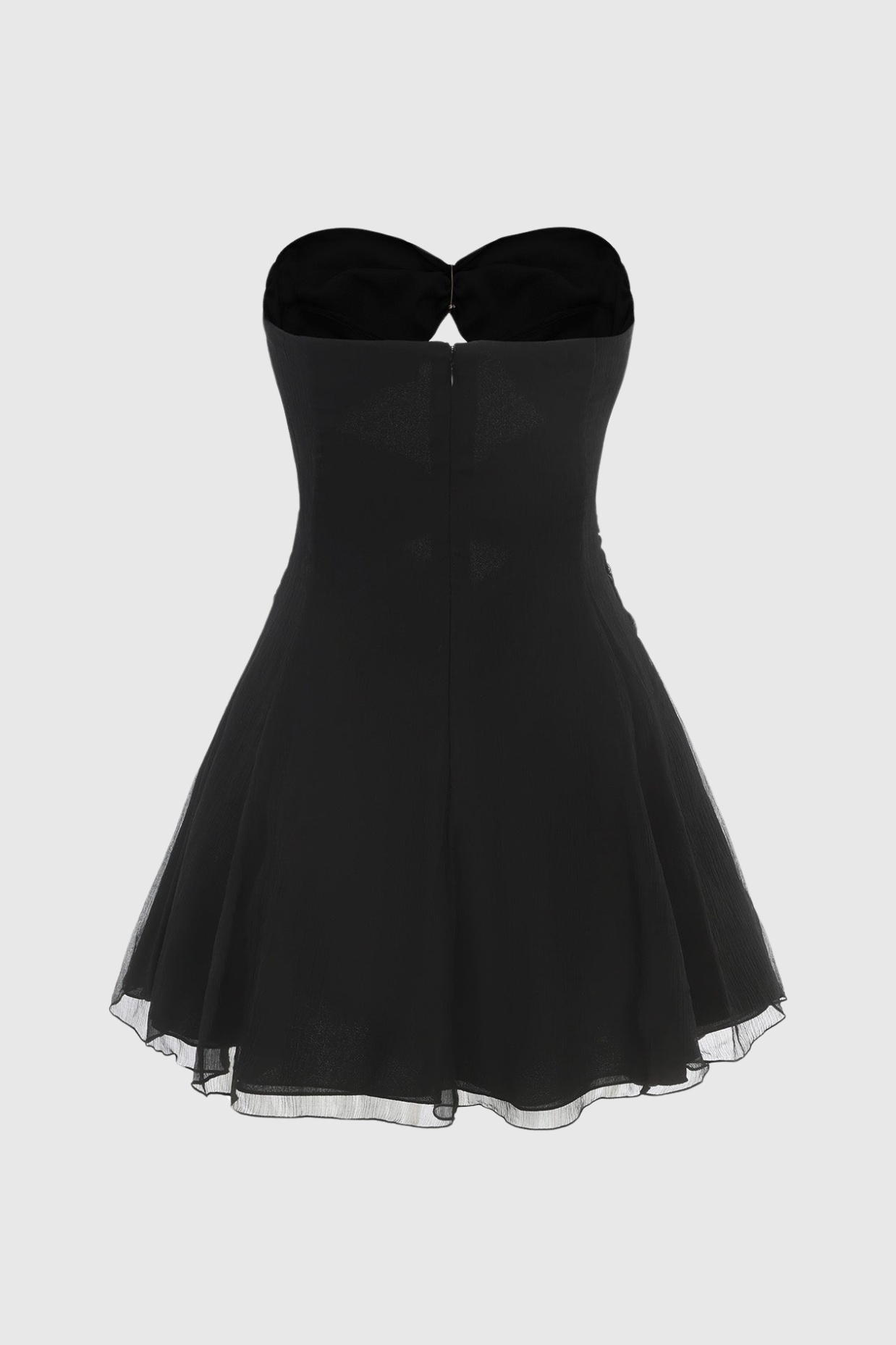Rerynne Strapless Cutout Mini Dress - Black