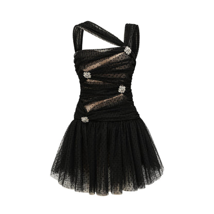Hameda polka-dot tulle mini dress (US Only)