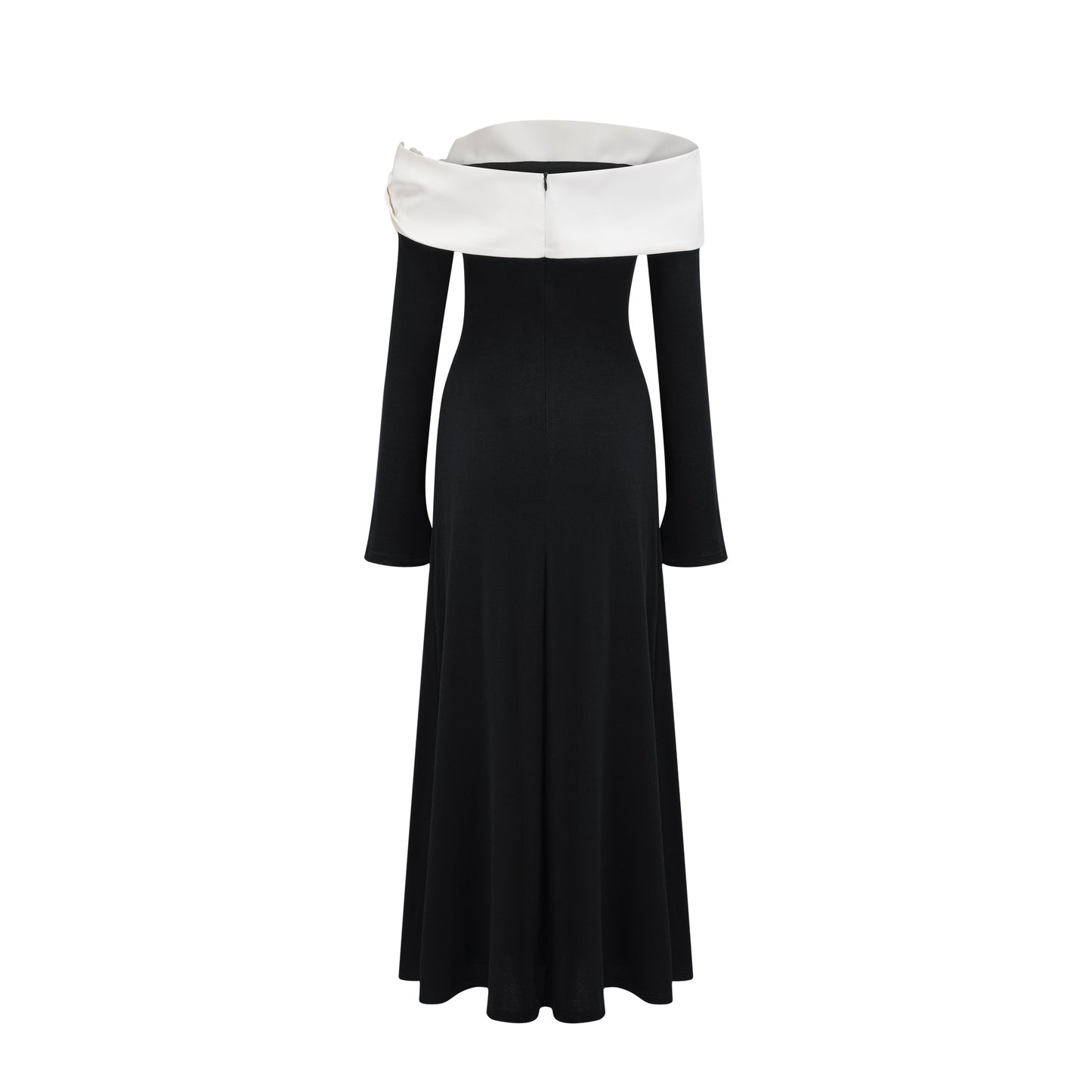 Éliane long-sleeved asymmetric maxi dress (US Only)