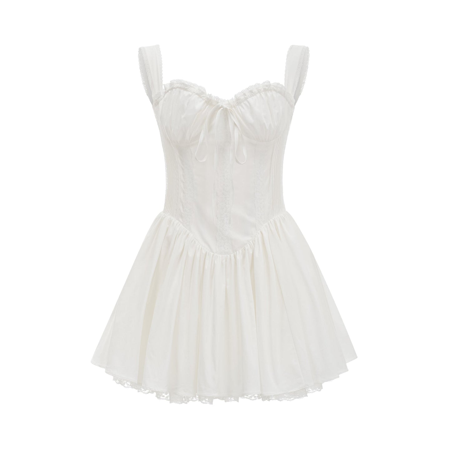 Camille white corset mini dress
