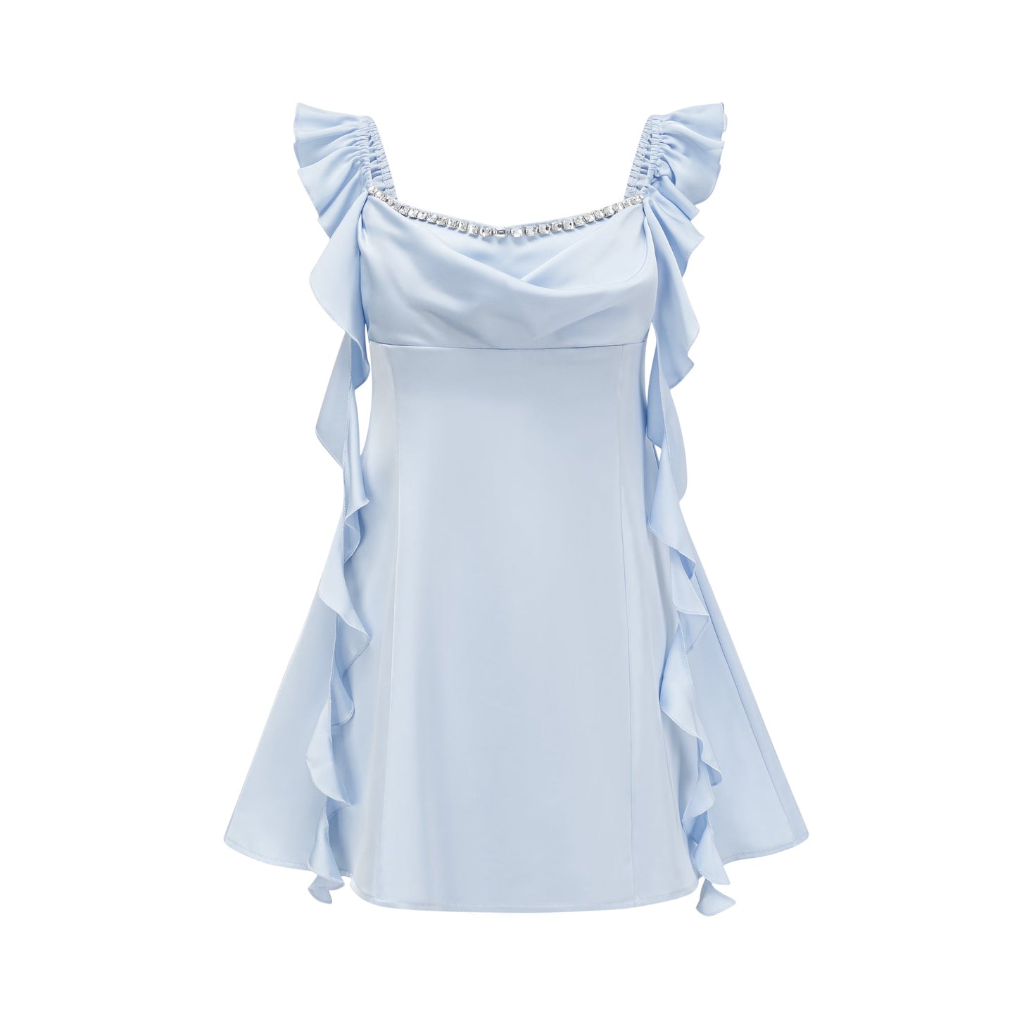 Reno embellished cowl-neck mini dress (US Only)