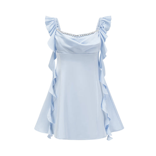 Reno embellished cowl-neck mini dress (US Only)