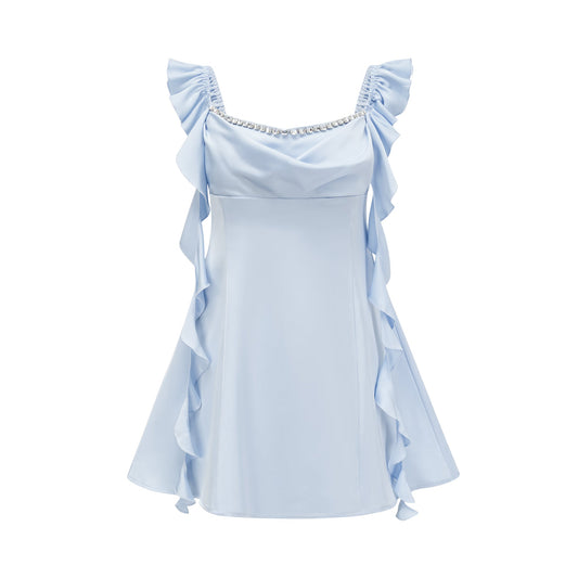 Reno embellished cowl-neck mini dress (US Only)