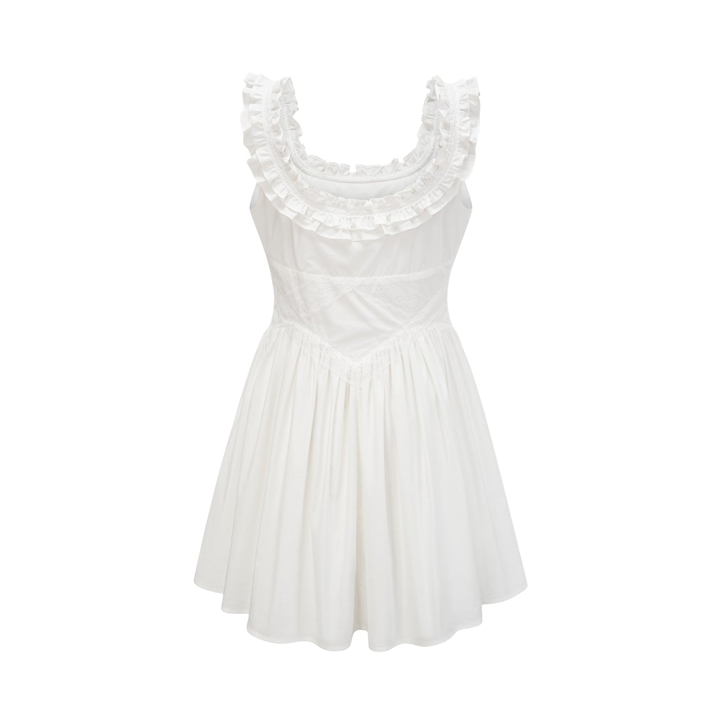 Nyala ruffle-detail mini dress