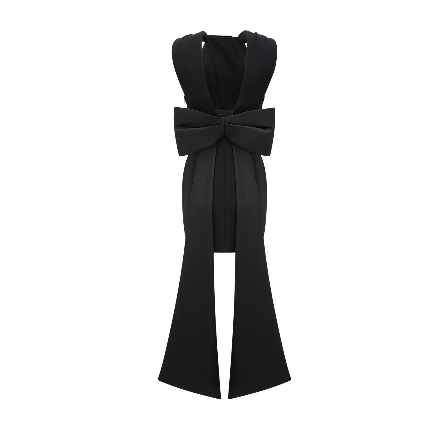 Noémie black oversize-bow mini dress (US Only)