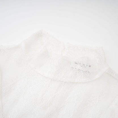 Cindy floral lace-detail top