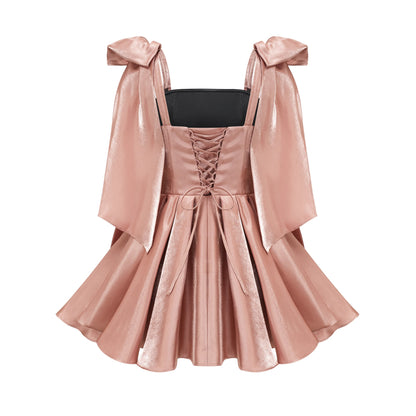 Catiana bow-detail flared dress