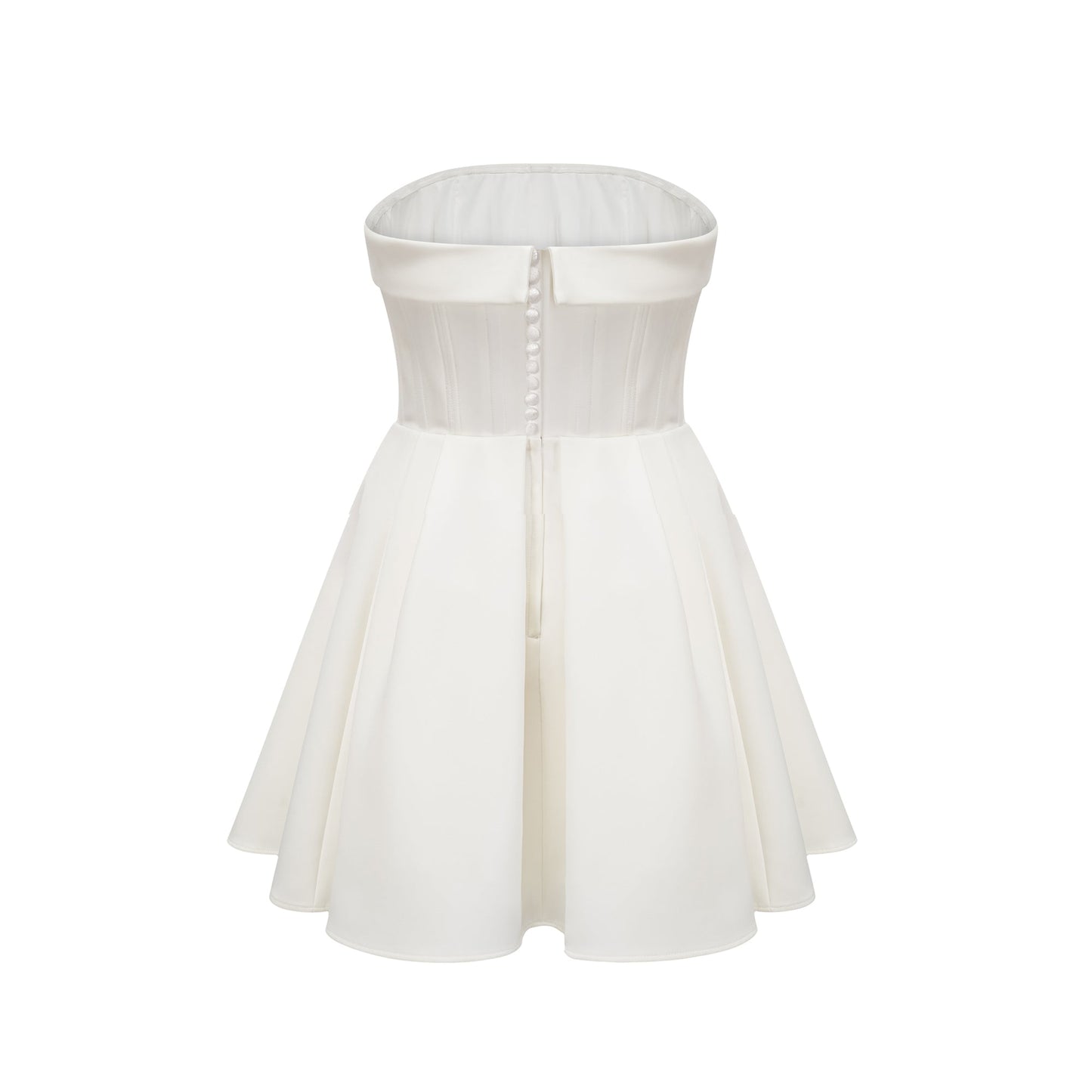 Kyra white off-shoulder flared dress (US Only)