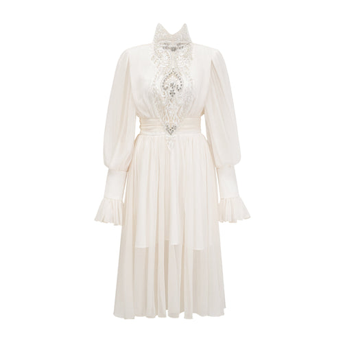 Mirage lace-detail embellished dress