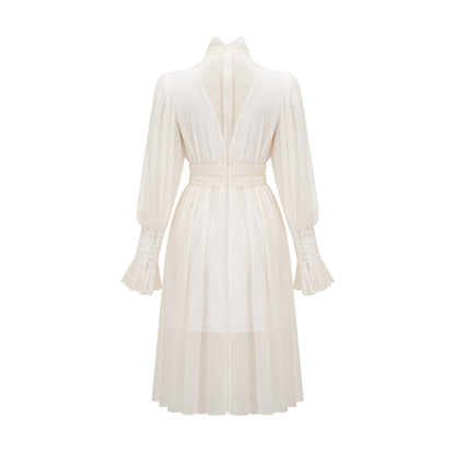 Mirage lace-detail embellished dress