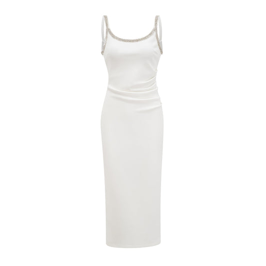 Hélène crystal-embroidered midi dress (US Only)