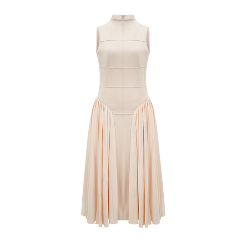 Safiya sleeveless pleated dress