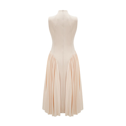 Safiya sleeveless pleated dress