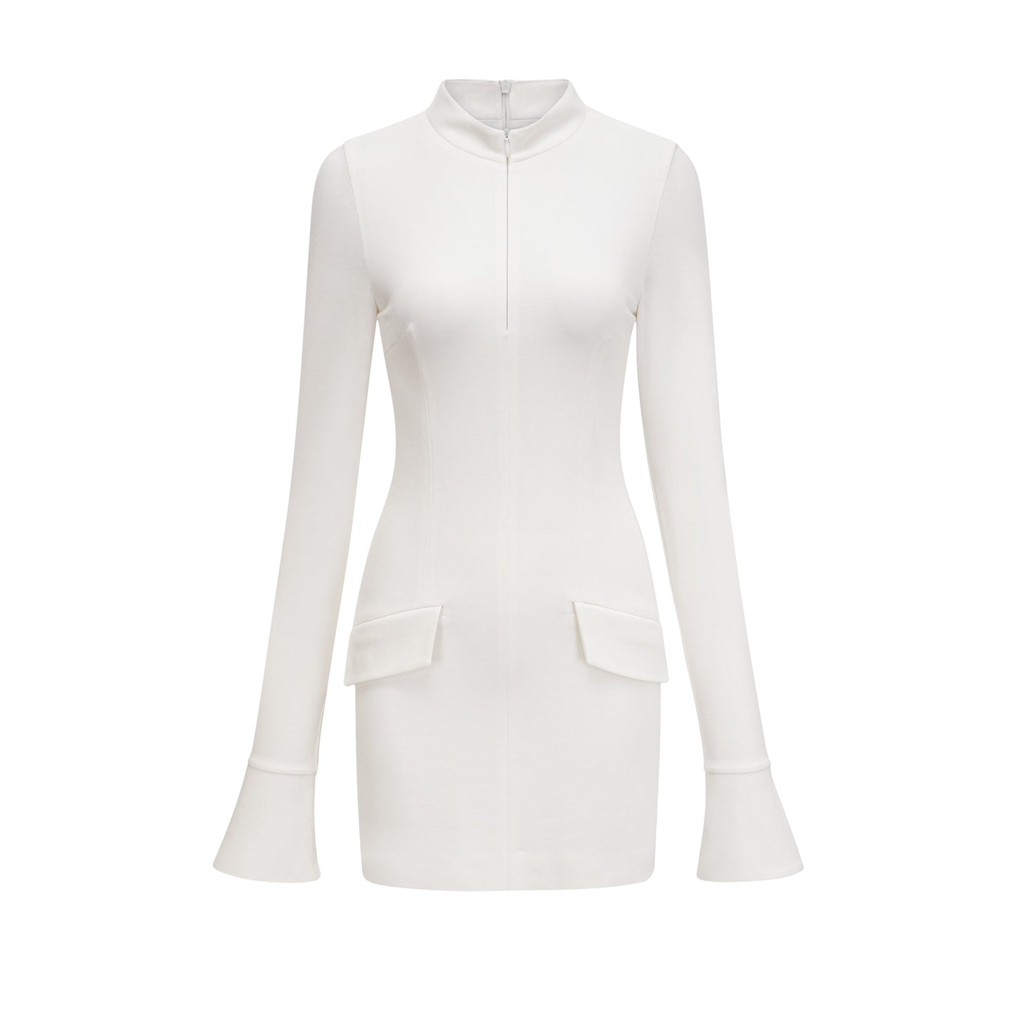Coline fitted flared cuffs mini dress