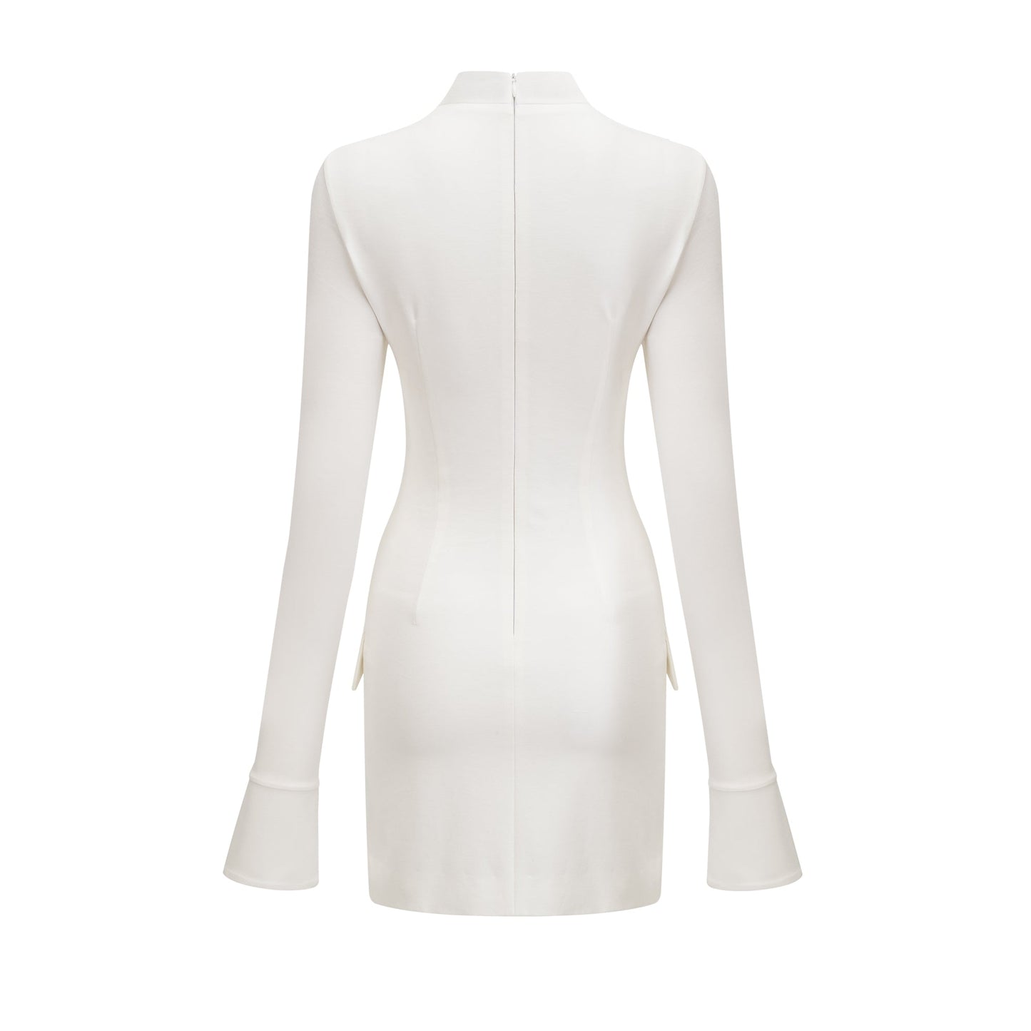 Coline fitted flared cuffs mini dress