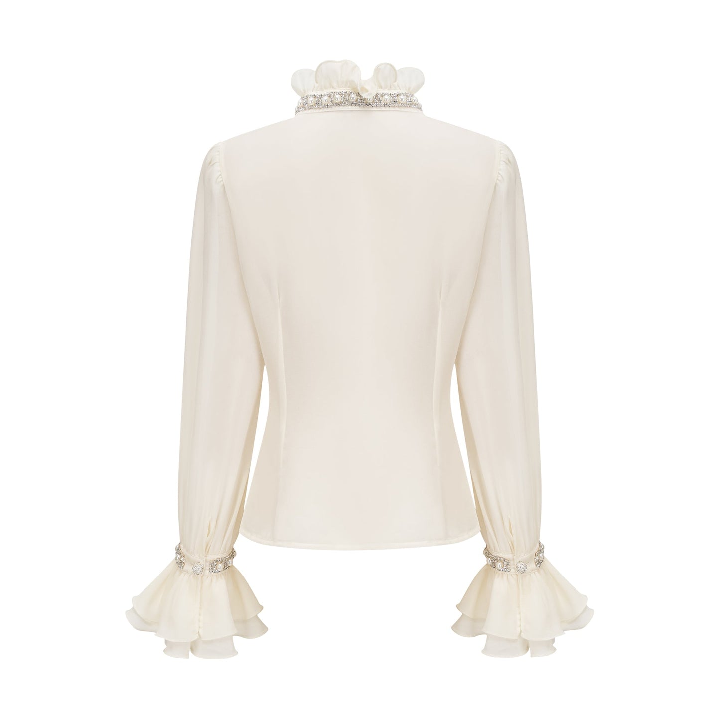 Hélène ruffled embellished shirt