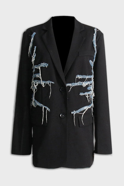 Simona Whisker Printed Blazer