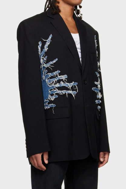 Simona Whisker Printed Blazer