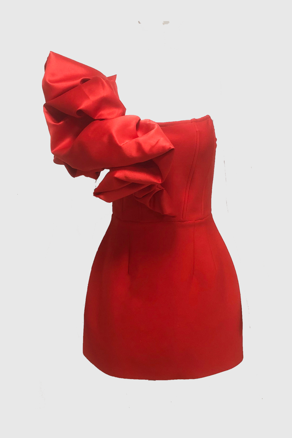 Taban One Shoulder Mini Bandage Dress