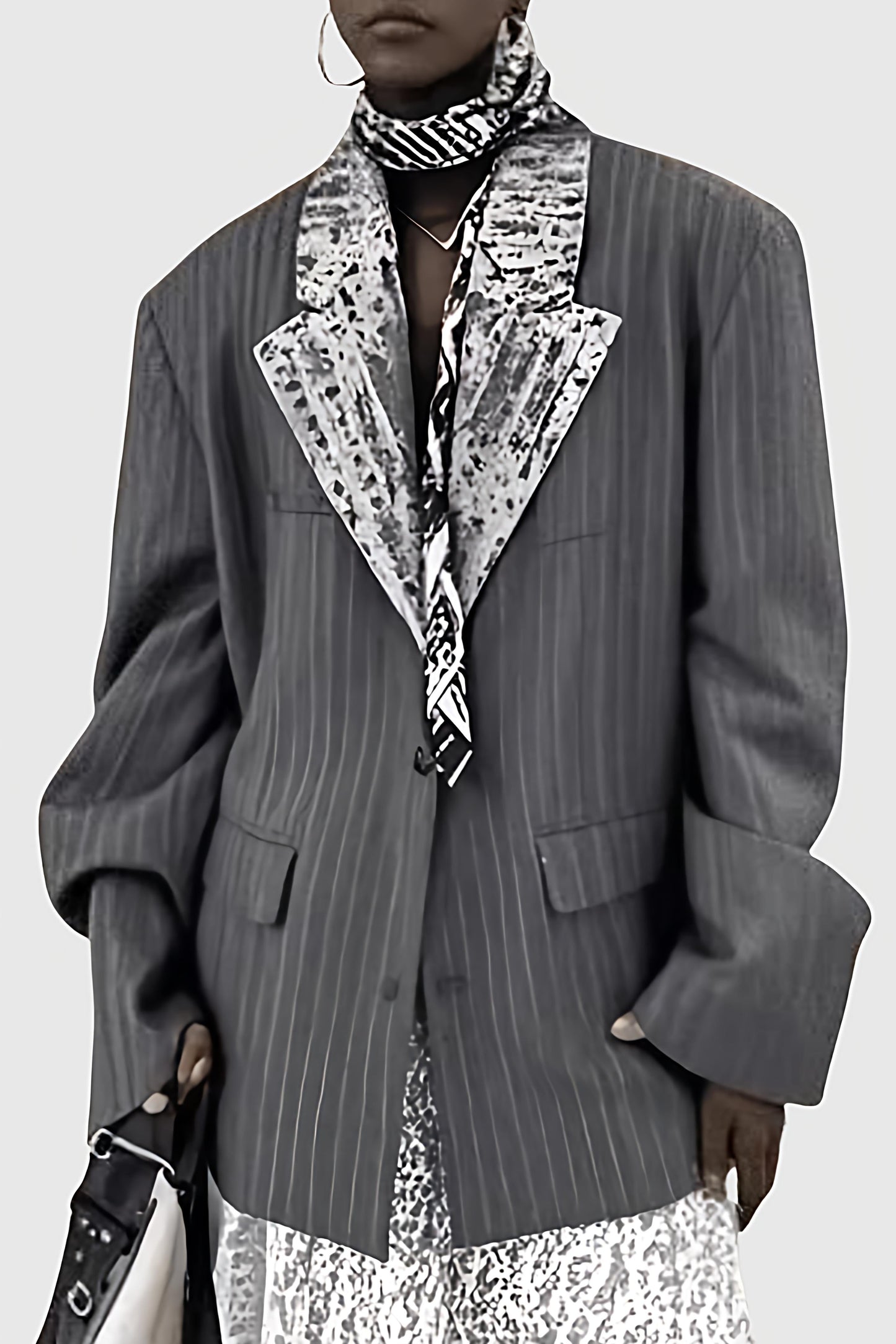 Tavoria Grid Stripe Blazer