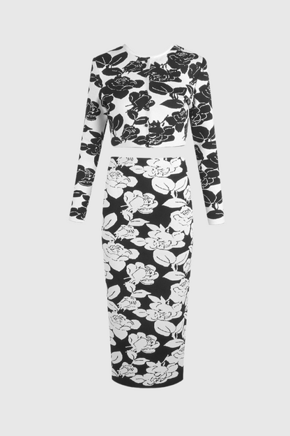 Vernon Jacquard Bandage Two Piece Set